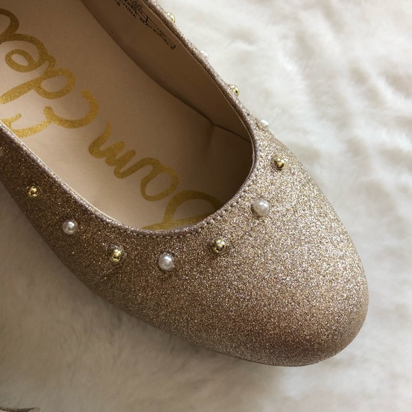 EUC Sam Edelman Gold Glitter shoe. Size 5. - Picture 7 of 8